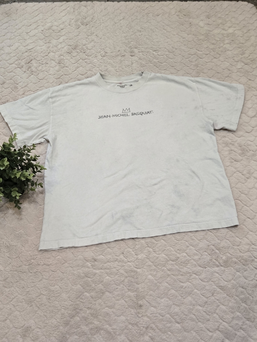 Abercrombie & Fitch Soft Oversize T-Shirt featuring Jean-Michel Basquiat, Large